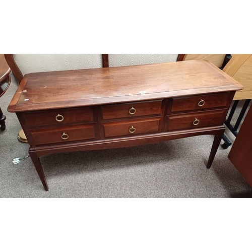 97 - STAG MAHOGANY DRESSING TABLE WITH 6 DRAWERS