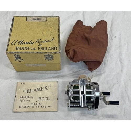 1004 - HARDY THE ELAREX MULTIPLYING REEL IN BOX WITH BOOKLET