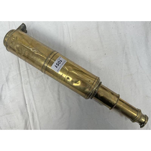 1051 - TANTON LONDON DAY OR NIGHT 3 DRAW BRASS TELESCOPE