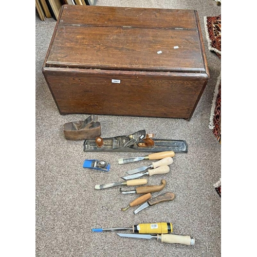 1062 - FAITHFUL NO 07 PLANE, DRAPER PLANE, MARKE CHERRY CHISEL, ASHLEY ILES LTD WOOD WORKING TOOLS ETC IN A... 