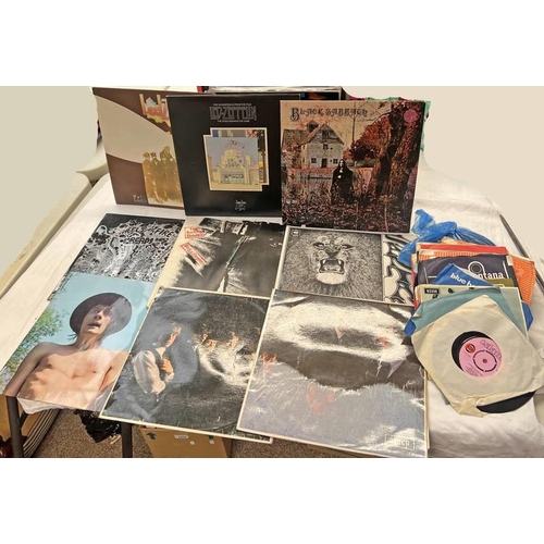 1174 - SELECTION OF RECORDS TO INCLUDE THE ROLLING STONES, LED ZEPPELIN, CREAM WHEELS OF FIRE, BLACK SABBAT... 