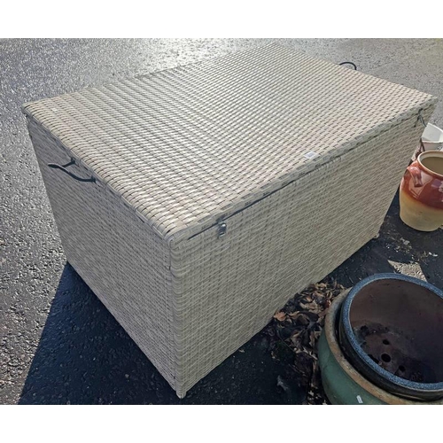 6160 - RATTAN GARDEN STORAGE BOX