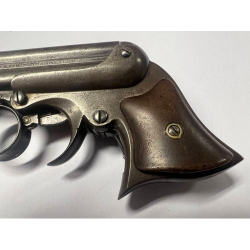 1400 - REMINGTON ELLIOT'S PATENT .32 FOUR SHOT DERRINGER PISTOL, MAKERS MARK TO BARRELS, FRAME AND BARREL S... 