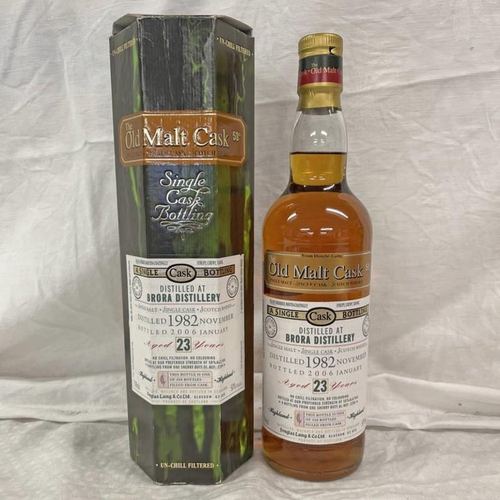 2025K - 1 BOTTLE BRORA 23 YEAR OLD SINGLE MALT WHISKY, DISTILLED NOVEMBER 1982, DOUGLAS LAING OLD MALT CASK ... 