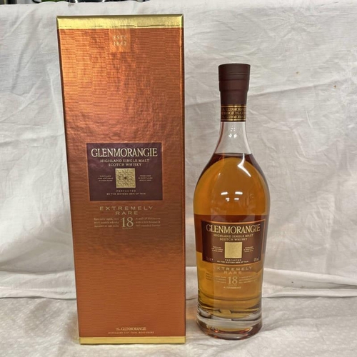 2025M - 1 BOTTLE GLENMORANGIE EXTREMELY RARE 18 YEAR OLD SINGLE MALT WHISKY - 70CL, 43% VOL. BOXED