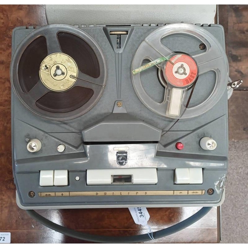 3445 - PHILIPS REEL TO REEL TAPE RECORDER