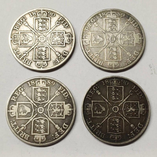 4062 - 2 X 1889 & 2 X 1890 VICTORIA DOUBLE FLORINS