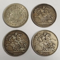 1889, 1890, 1896 & 1937 Uk Crowns