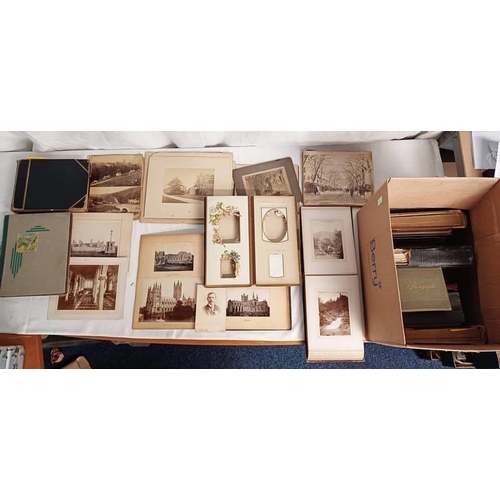 4349 - VARIOUS ALBUMS OF PHOTOGRAPHS TO INCLUDE ALBUM OF EDZELL, BRITISH TOPOGRAPHY, EDINBURGH, CASTLES & A... 