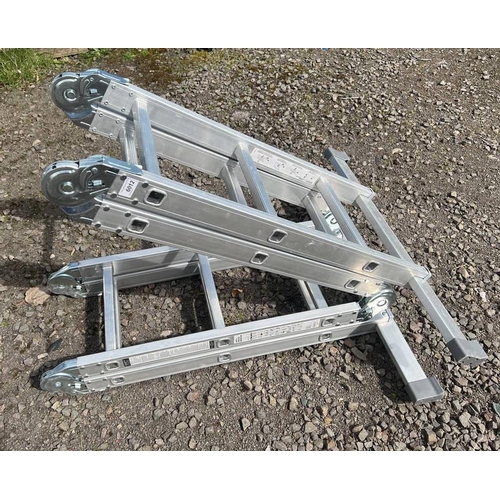 6012 - 4 PART FOLDING ALUMINIUM LADDER