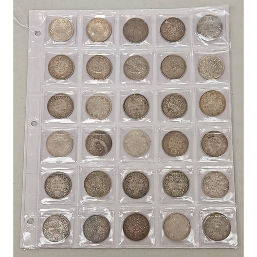 4046 - 30 X INDIA RUPEE COINS QV-KGV