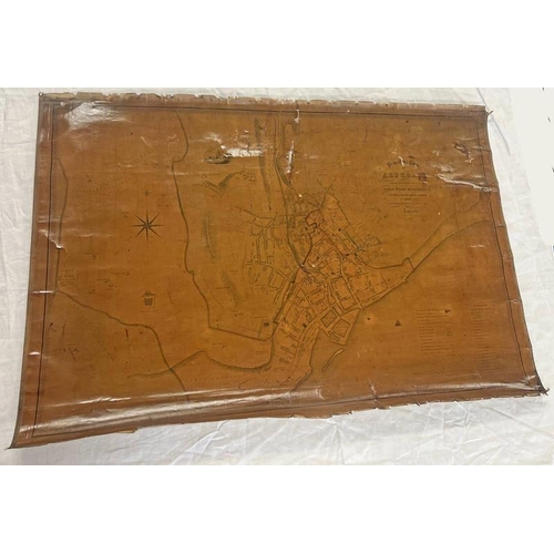 1127A - UNFRAMED PLAN OF THE TOWN OF ARBROATH FROM ACTUAL SURVEY BY JOHN WOOD, EDINBURGH, CORRECTED BY JOHN ... 