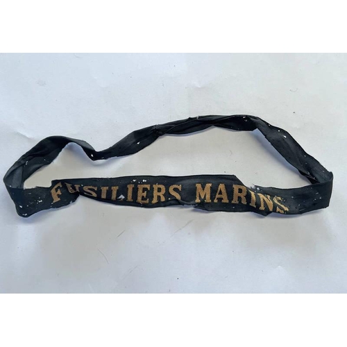 1139 - FUSILIERS MARINS HAT TALLY