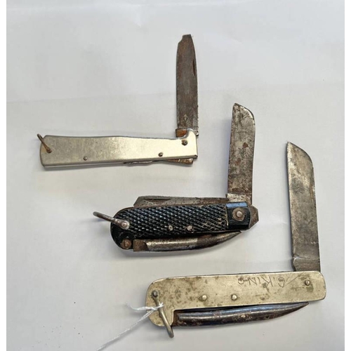 1202 - WW2 ERA DECK KNIFE & 2 OTHERS -3-