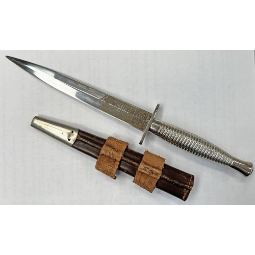 1282 - WILKINSON SWORD POST WAR PERSONALISED THIRD PATTERN FAIRBAIRN-SYKES COMMANDO KNIFE / DAGGER, THE 17.... 