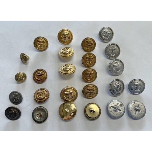 1328 - GERMAN STYLE NAVAL BUTTONS ETC