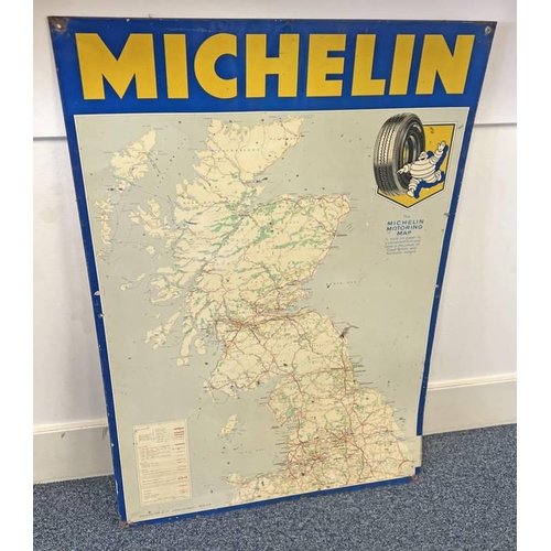 1349B - THE MICHELIN MOTORING MAP METAL WALL SIGN