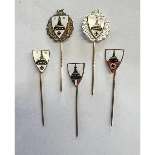 1356 - GERMAN STYLE KYFFHAUSERBUND STICK PINS