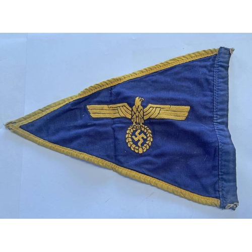 1386 - WW2 STYLE KRIEGSMARINE OFFICERS VEHICLES PENNANT