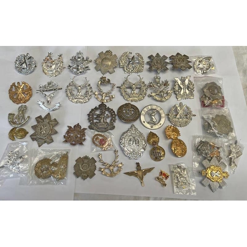 1423 - GOOD SELECTION OF VARIOUS CAP BADGES TO INCLUDE SEAFORTH HIGHLANDERS, GORDON HIGHLANDERS, ROYAL SCOT... 