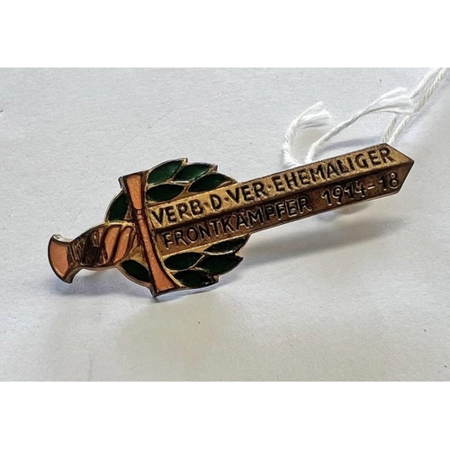 1424 - VERB.D.VER. EHEMALIGER FRONTKAMPFER 1914-18 PIN BADGE