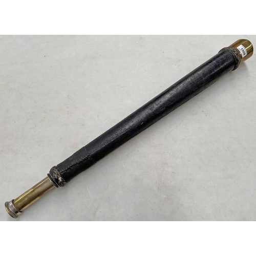 1509 - 19TH OR EARLY 20TH CENTURY SINGLE DRAW TELESCOPE BY CARY 181 STRAND WITH BOUND SECTIONS (IMAGE OBTAI... 