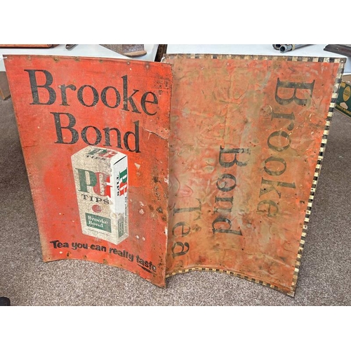 1585 - TWO BROOKE BOND TEA METAL SIGNS,  74 X 48 CM   -2-