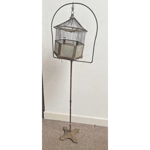 1587 - GENYKAGE BIRD CAGE WITH FLOOR STAND 168CM TALL