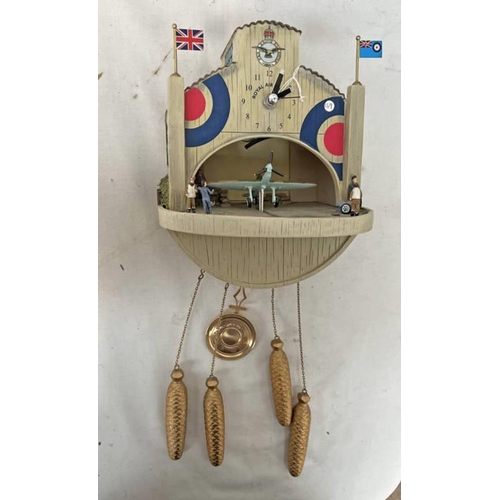 1610 - BRADFORD EXCHANGE ROYAL AIRFORCE CUCKOO CLOCK