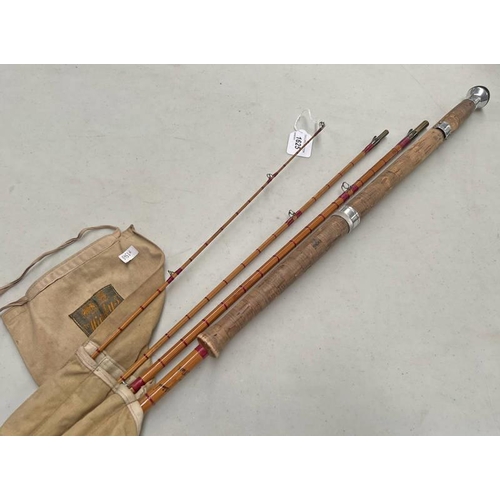 1625 - HARDY PALAKONA ''THE NO3 A.H.E. WOOD'' 3 PIECE ROD WITH SPARE TIP IN A HARDY ROD BAG