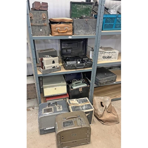 1664 - SELECTION OF PROJECTORS, ETC TO INCLUDE, BELL & HOWELL MODEL 621 PROJECTOR, BUSH RECORD PLAYER, SEKO... 