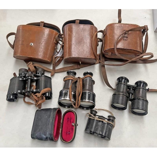 1669 - CARL ZEISS JENA TELACTEM 8X BINOCULARS IN CASE, VOIGHTLANDER & SON GERMANY BINOCULARS IN CASE, MONO ... 