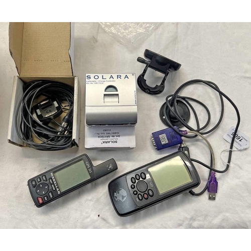 1679 - GARMIN GPS 72, MAGELLAN GPS315, SOLARA CHARGE CONTROLLER & A VRA-30 RE-RADIATING GPS ANTENNA