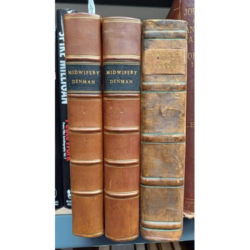 2107 - AN INTRODUCTION TO THE PRACTICE OF MIDWIFERY BY THOMAS DENMAN, IN 2 FULLY LEATHER BOUND VOLUMES - 18... 