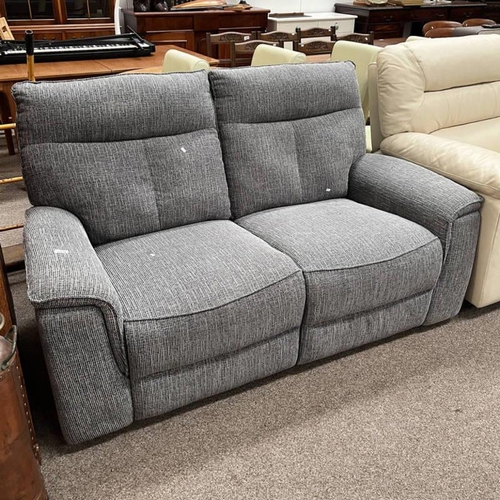 5379 - GREY ELECTRIC RECLINING SETTEE