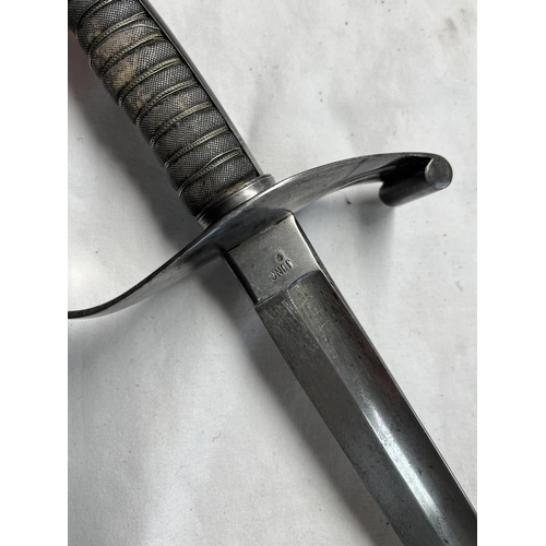 1218 - M1861 MOUNTAIN TROUP SABRE BY JUNG NO 27 WITH 66 CM LONG SHORTENED BLADE FOR THE 26TH LANDSTURM MOUN... 