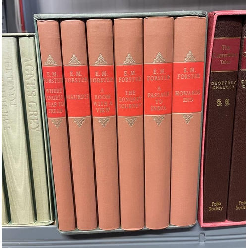 2021 - GOOD SELECTION OF VARIOUS FOLIO SOCIETY BOOKS ON ENGLISH LITERATURE TO INCLUDE; BRONTE SISTERS COMPL... 