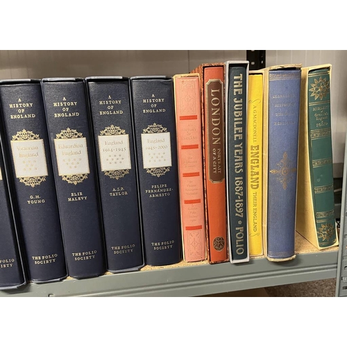 2032 - GOOD SELECTION OF FOLIO SOCIETY BOOKS ALL IN SLIPCASES TO INCLUDE; A HISTORY OF ENGLAND SERIES BY VA... 