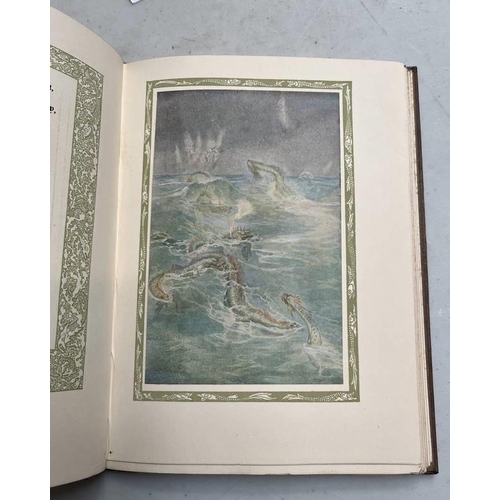 2146 - THE RIME OF THE ANCIENT MARINER BY SAMUEL TAYLOR-COLERIDGE, PRESENTED BY WILLY POGANY FULLY LEATHER ... 