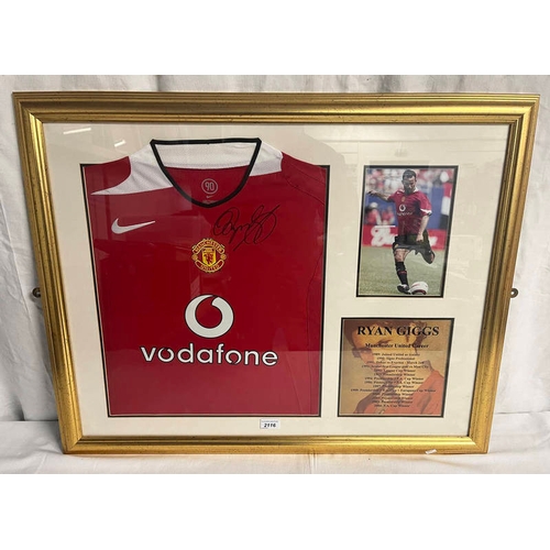 1012 - RYAN GIGGS SIGNED MANCHESTER UNITED SHIRT