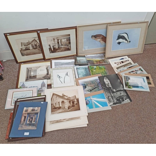 1049 - LARGE SELECTION OF PRINTS, FRAMED & UNFRAMED PHOTOGRAPHY OF VARIOUS SCENES, ETC