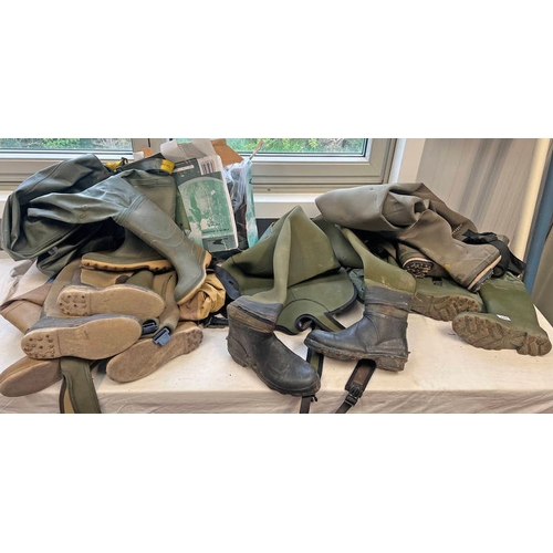 1297 - SELECTION OF VARIOUS FISHERMANS WADERS