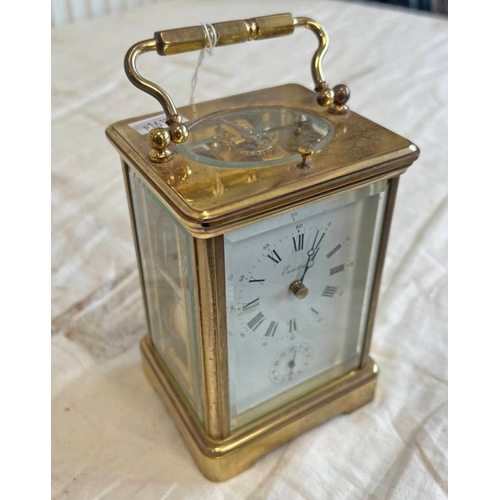 1320 - EURO TIME CARRIAGE CLOCK, 14CM TALL