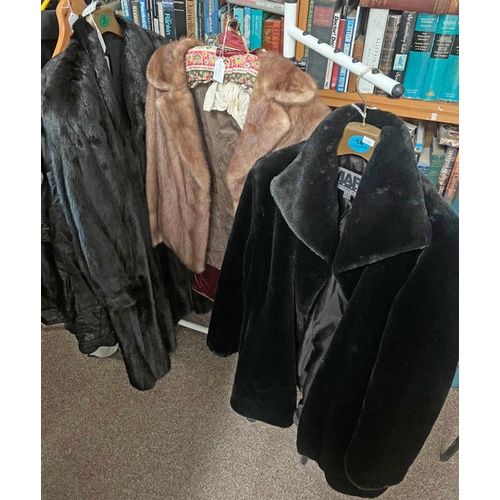 1438 - SAGA MINK JACKET, JAFFA FUR JACKET AND A ANDREW MARC JACKET  -3-