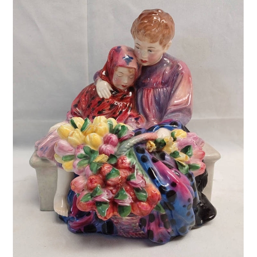 3008 - ROYAL DOULTON FIGURE - THE FLOWER SELLERS CHILDREN. HN 1342