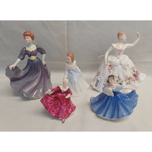 3029 - 5 ROYAL DOULTON - SHIRLEY HN 2702, ANDREA HN 3058, JACQUELINE HN 2333, ELAINE HN 3214, KIRSTY HN 321... 