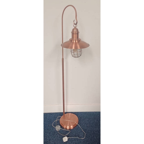 308 - METAL STANDARD LAMP ON CIRCULAR BASE