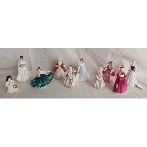 3171 - EXCELLENT SELECTION OF 10 ROYAL DOULTON FIGURES TO INCLUDE ELAINE HN3247, BABIE HN1679, BO-PEEP HN18... 