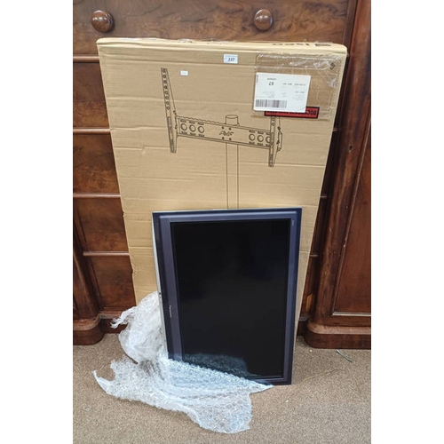 337 - PANASONIC 32'' LED TELEVISION MODEL NO TX-L32D28BPA & AVF FREE STANDING TB FLOOR MOUNT IN BOX