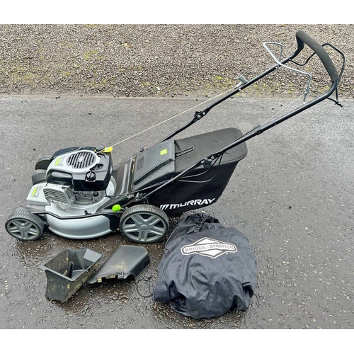 6000 - BRIGGS AND STRATTON MURRAY 750EX SERIES PETROL LAWN MOWER, 161CC DOV, WITH ITS COVER, ONLY USED A CO... 